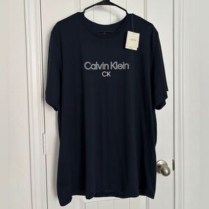 Calvin Klein Men's Dark Blue Short Sleeve Tee